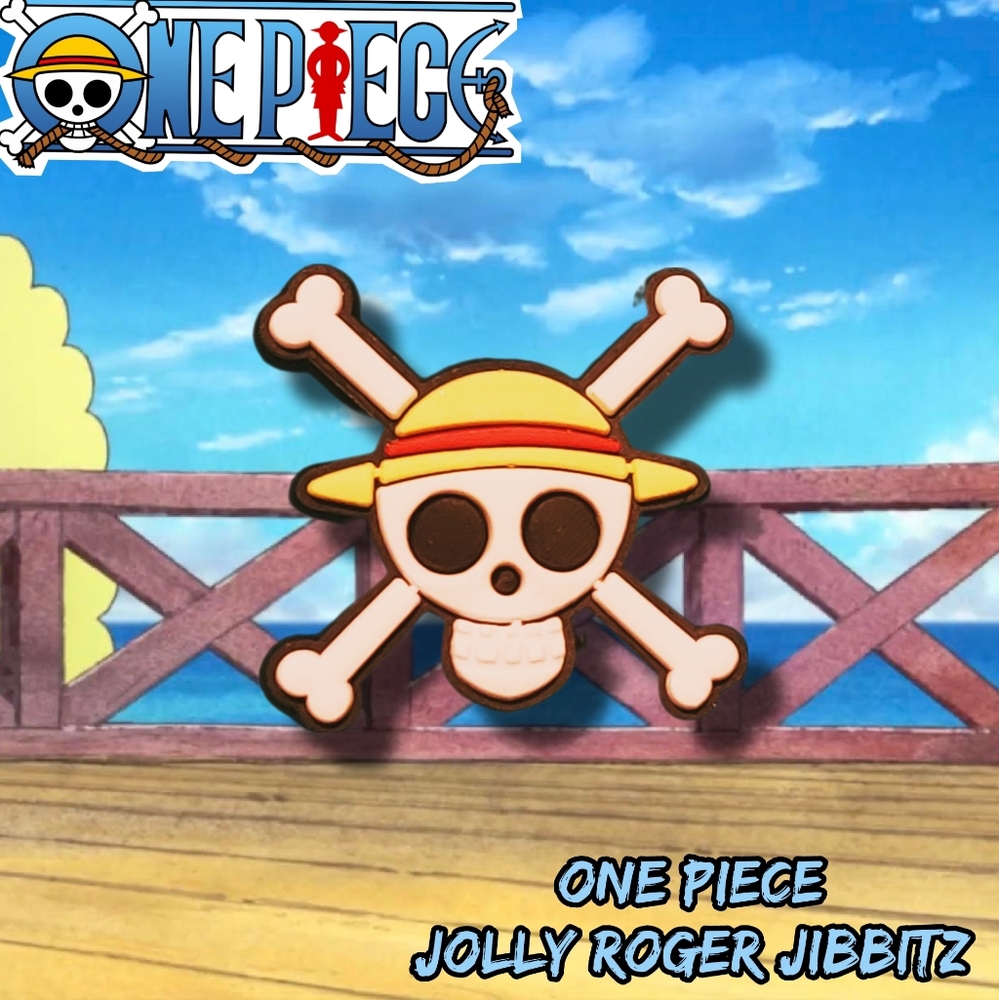 💖3 Charms for $9💖 Straw Hat Pirate Jolly Roger Croc Charm One Piece Jibbitz